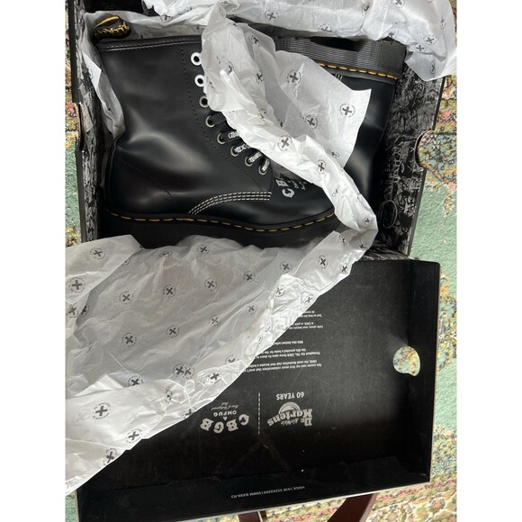 Dr. Martens x CBGB @ OMFUG 60th Anniversary 8-hole boots UK4 US6 (Womens)  NIB - Picture 6 of 10